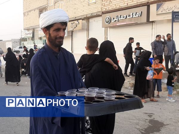 پیاده‌روی جاماندگان  اربعین حسینی شهرستان میناب