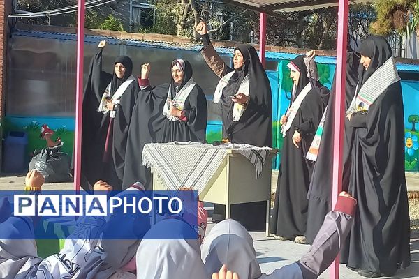 محکومیت ترور شهید سید حسن نصرالله در مدارس ناحیه 2 شهرری 