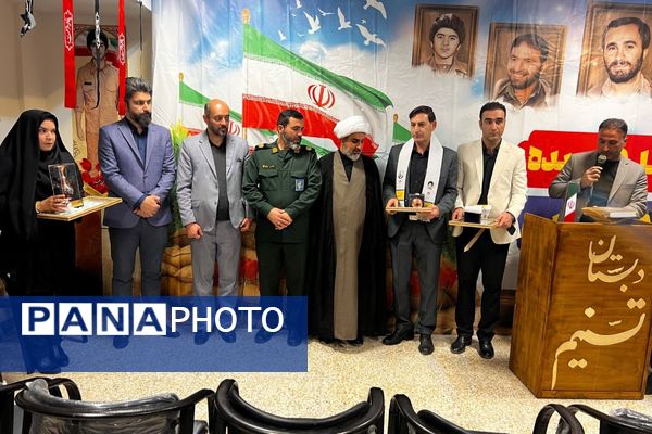 افتتاح یادمان شهدای دانش آموزی در مدرسه تسنیم پردیس