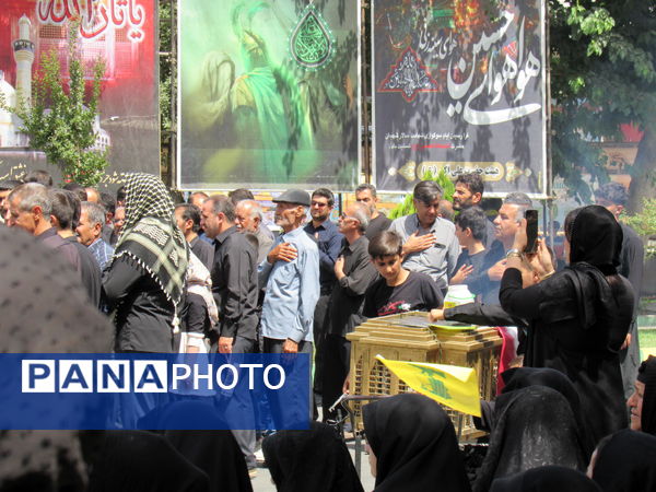 مراسم تاسوعای حسینی در کامیاران 