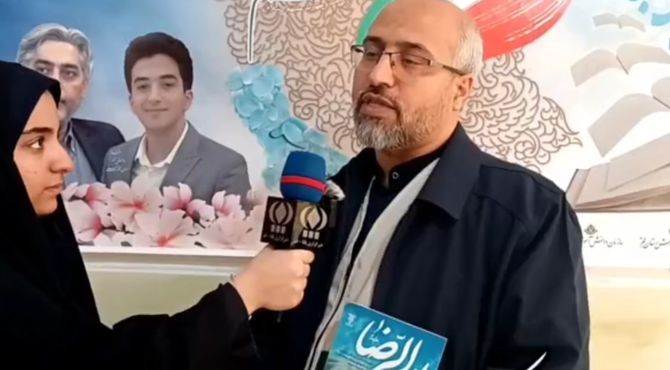 حال و هوای امام رضایی دانش‌آموزان دبیرستان دارالزهرا(س) قم