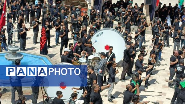 اقامه عزا و نوحه خوانی در صحن آستان مقدس حضرت سلطانعلی(ع) 