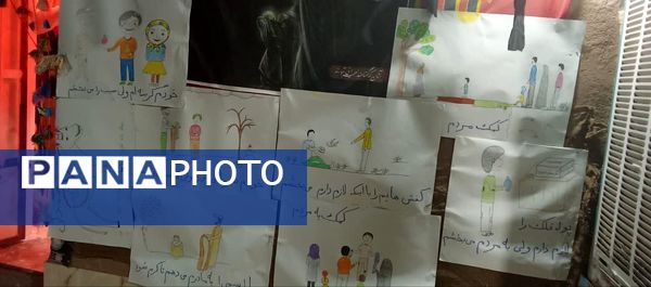 برپایی نمایشگاه در مسیر بهشت در فدافن