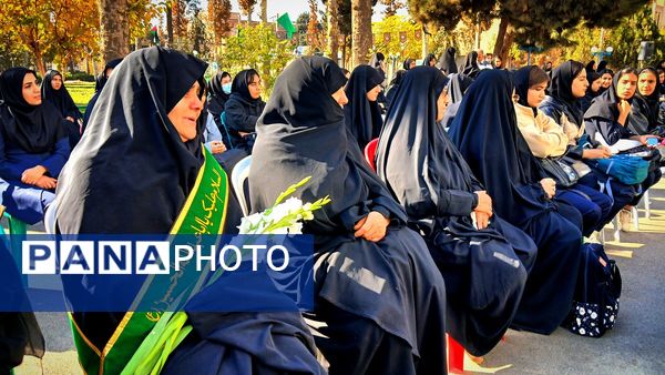 استقبال معنوی دانشگاه آزاد نظرآباد از پیکر شهید گمنام در ایام فاطمیه