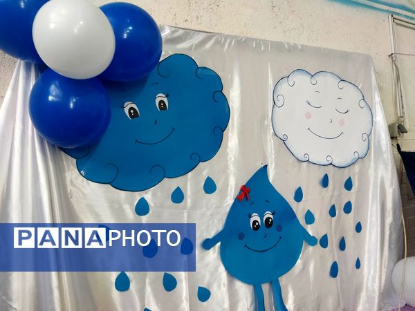 جشن آب برای دانش آموزان دبستان ناهید  نخودی نیشابور 