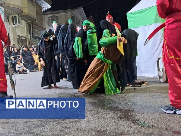 آیین خیمه سوزان در مسجد ابوالفضل قائمشهر