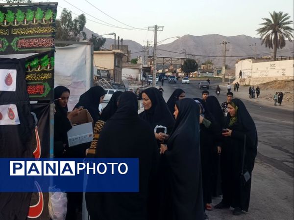 موکب شهید مجتبی شریفی در راه خدمت به جا ماندگان اربعین