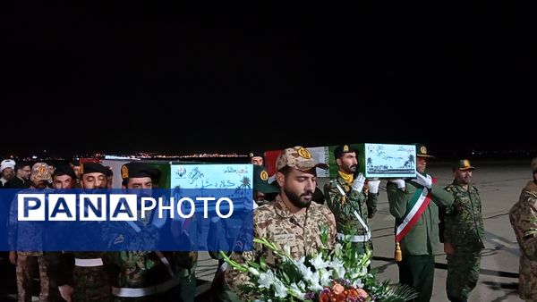 آیین استقبال از ۶ شهید گمنام در استان چهارمحال و بختیاری