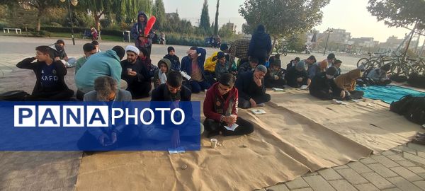 زیارت عاشورا و غبار روبی مزار شهدای گمنام نیشابور