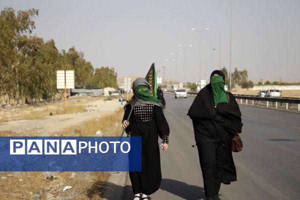 آیین پیاده‌روی جاماندگان اربعین در گچساران 