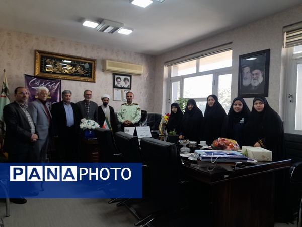 دیدار کادر مدرسه شاهد ارض اقدس با پرسنل نیروی انتظامی