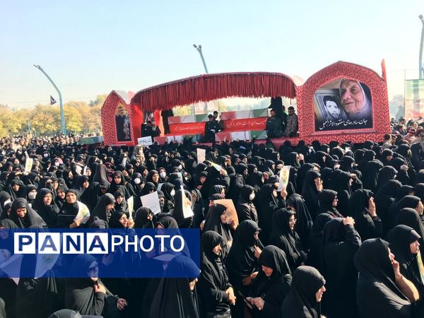 اجتماع بزرگ عزاداران حضرت زهرا(س) همزمان با تشییع شهیدان گمنام دفاع مقدس