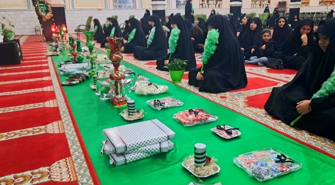 مراسم سوگواری حضرت رقیه(س) در مسجد امام باقر (ع) 