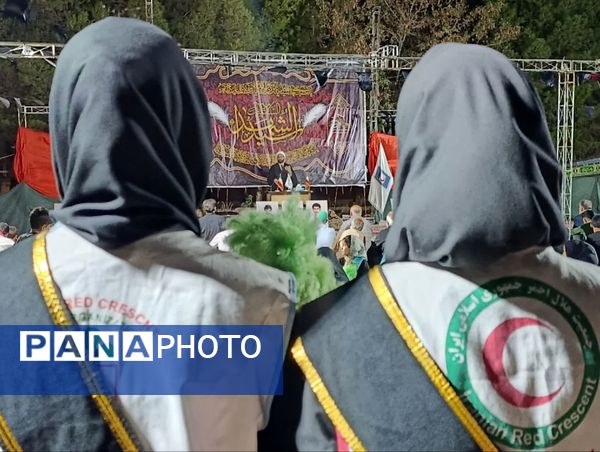 حضور دادستان کاشمر در مراسم عزاداری هیئت جوانان علی اکبری (ع) و هلال احمر کاشمر