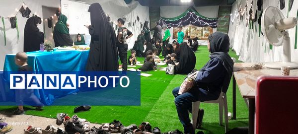 مراسم عزاداری و تعزیه‌خوانی شب ششم دهه ‌محرم در هیئت فرهنگیان  نیشابور