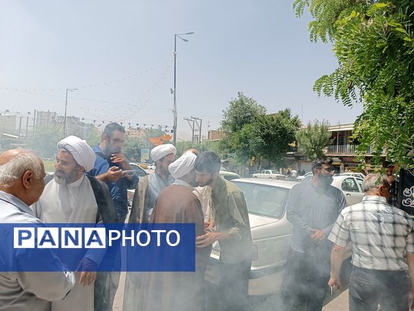 بازگشت امام جمعه از سفر مکه و استقبال گرم مردم فارسان