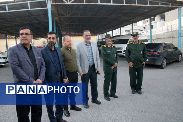 مراسم استقبال از شهید گمنام در اداره‌کل آموزش و پرورش استان بوشهر