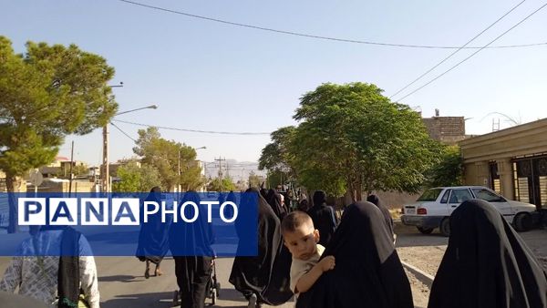 حرکت عشاق اهل بیت از موکب علی اصغری فدافن درآغازین لحظات اربعین حسینی