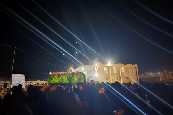  مراسم تشییع نمادین حضرت زهرا (س) با حضور گسترده مردم بوموسی