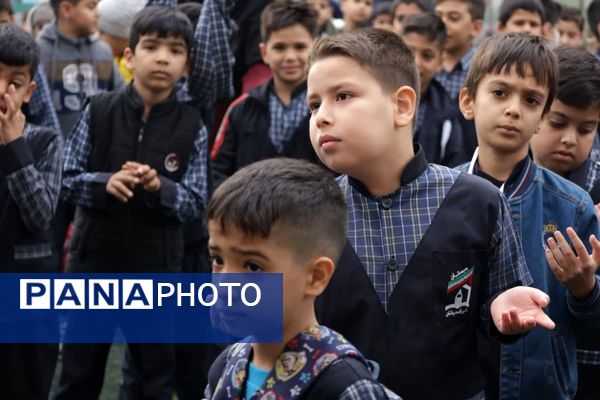 صبحگاه دانش در دبستان خیراندیشان گرگان