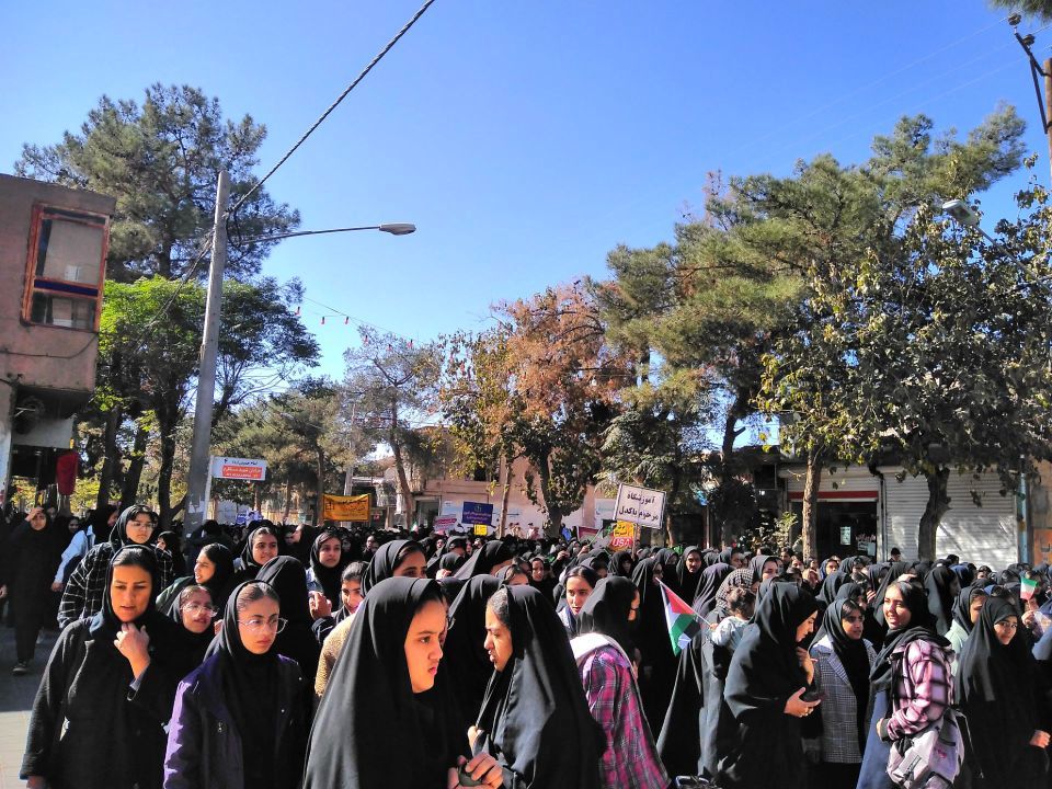  راهپیمایی سیزده آبان در شهرستان خلیل آباد