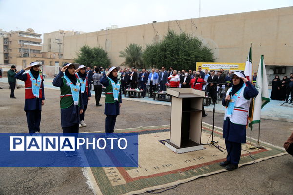 پناه‌گیری، خروج، نجات؛ مانور زلزله در خوزستان