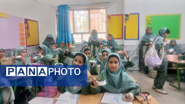 مراسم روز دانش آموز در دبستان دخترانه شاهد تحقیقی ناحیه ۶