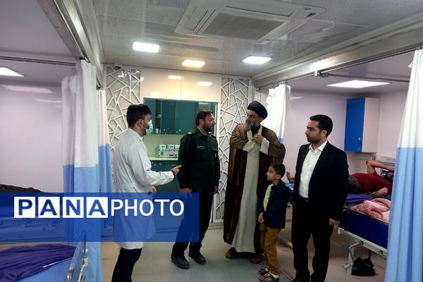 برگزاری اردوی جهادی درمانی و فرهنگی بنیاد برکت با همکاری سپاه پیشوا