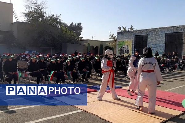 افتتاحیه انجمن ورزشی درون مدرسه ای منطقه کهریزک در هنرستان اولیاء۳