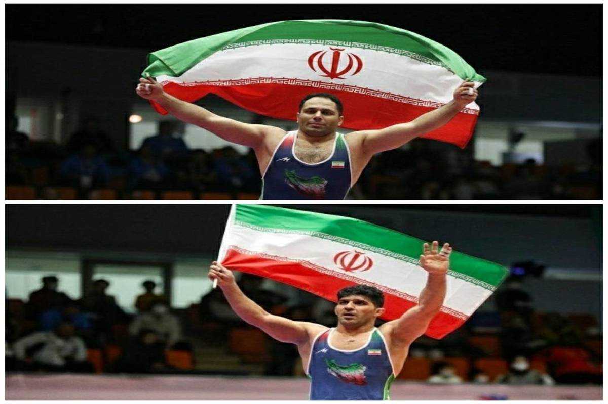 ‌دو شیر ایرانی روی سکوی قهرمانی کشتی فرنگی در توکیو/ مجموع مدال‌های «عاشقان ایران» به عدد 15 رسید