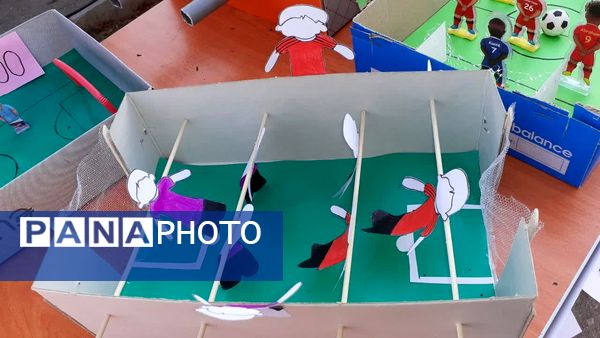 افتتاحیه نمایشگاه دست‌سازه المپیاد ورزشی درون مدرسه‌ای 