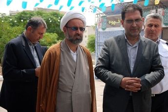 افتتاح نمایشگاه دهه ولایت در بوستان زیتون شهر قیامدشت