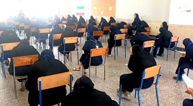 روند برگزاری امتحانات نهایی و امنیت آزمون در زرین‌شهر