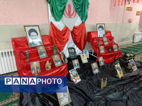 دبیرستان دخترانه شاهد قدسیان میزبان پیکر مطهر شهید گمنام