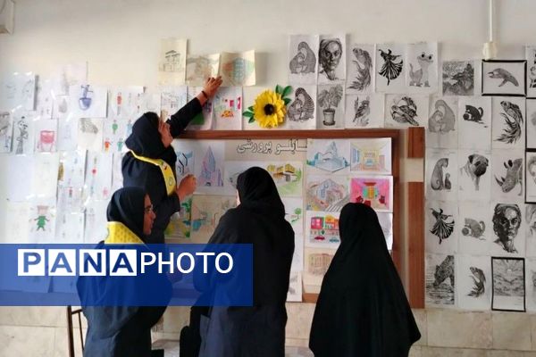 فضا سازی مدرسه شهید مجید دهنوی نیشابور به مناسبت ۱۳آبان ماه روز دانش آموز 