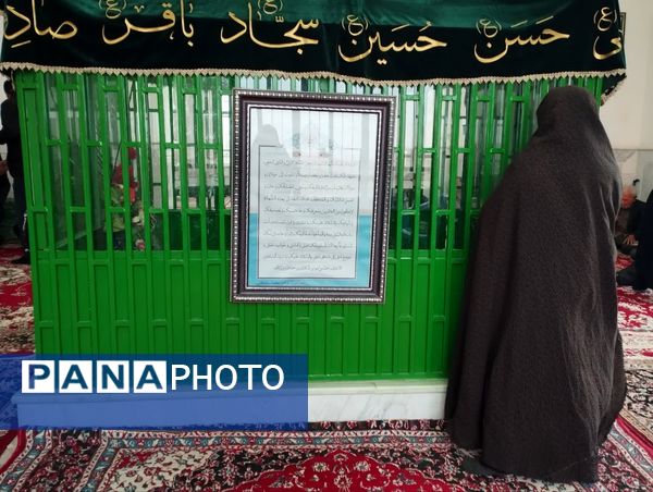 مراسم پرفیض دعای ندبه در امامزاده روستای مهدی آباد خلیل آباد