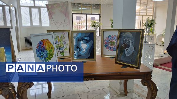 نمایشگاه دستاوردهای هنرجویان هنرستان شیخ محمد بلیغ و معرفت در شهرستان فیروزکوه