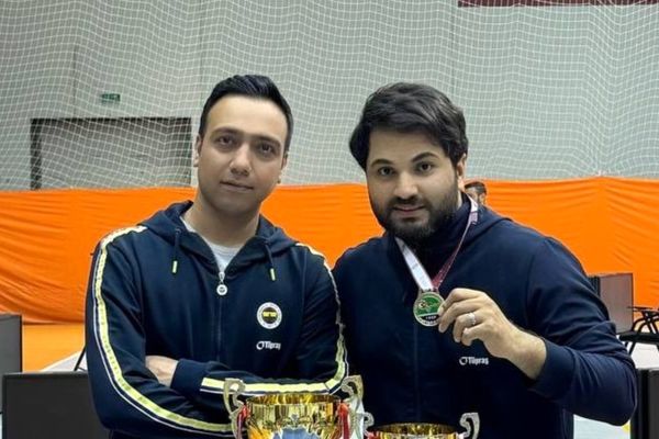 فتح دوگانه تنیس روی‌میز ترکیه توسط لژیونر ایرانی