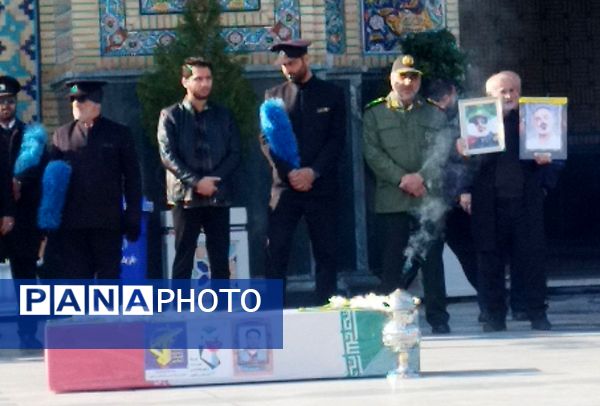 مراسم تشییع پیکر پاک شهید علی‌اصغر آدینه، صحنه‌ای از شکوه ایمان و وفاداری