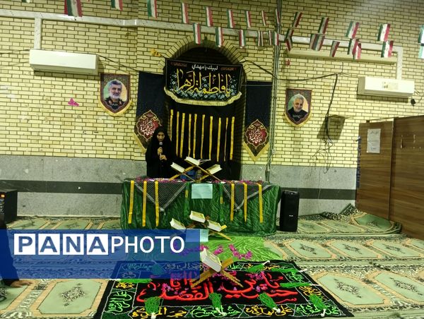 عطر رضوان در آسمان ریحانه النبی؛ محفل انس با قرآن کریم و سوگواره فاطمی با طنین کلام حق و یاد زهرا (س)