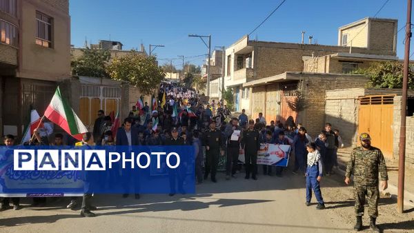 شوراب صغیر میزبان راهپیمایی باشکوه ۱۳ آبان و بزرگداشت روز دانش‌آموز