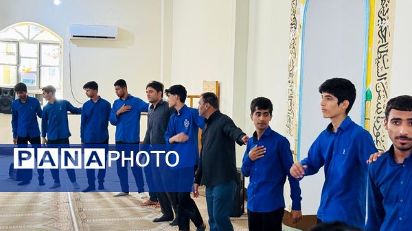 مراسم ایام فاطمیه در دبیرستان پسرانه امیرکبیر منطقه سندرک