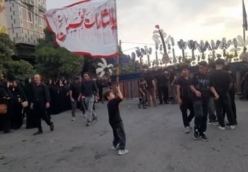 عزاداری پر شور  تاسوعای حسینی  در صغاد