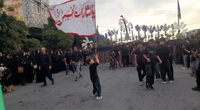 عزاداری پر شور  تاسوعای حسینی  در صغاد