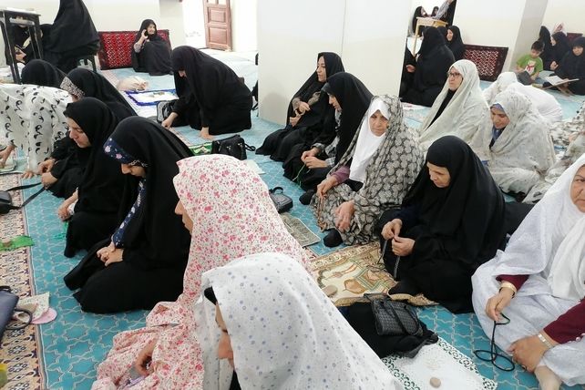 نماز جمعه در مسجد جامع شهرستان خلیل‌آباد