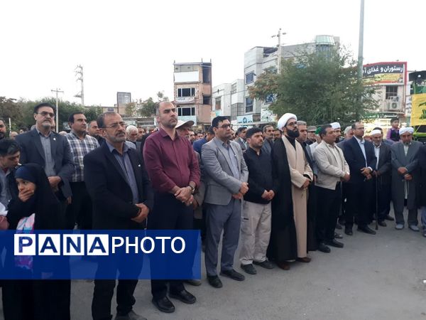 تجمع باشکوه مردم آشخانه در محکومیت اسرائیل و ترور شهید سیدحسن نصرالله 