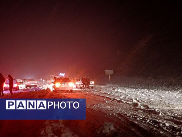 بارش برف و باران در بروجن