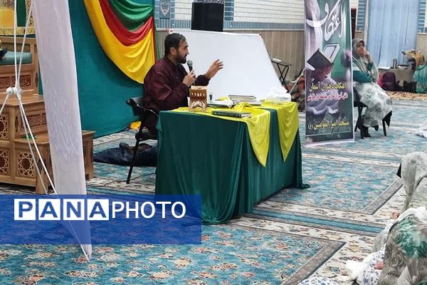 اعتکاف دختران آسمان با محوریت بصیرت نوجوان و حاج قاسم سلیمانی در باقرشهر 