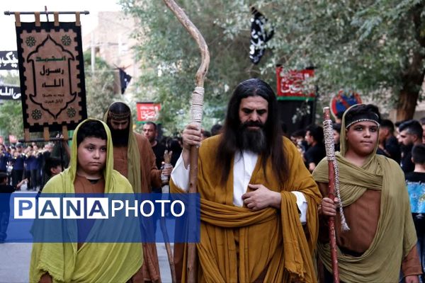 مراسم کاروان روز هشتم هیات حسینی نوش آباد