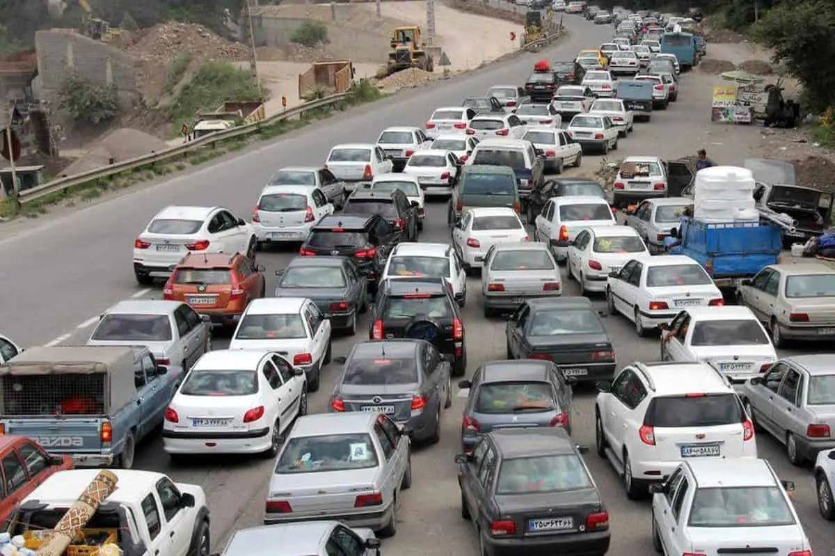 ترافیک سنگین در جاده‌های منتهی به تهران